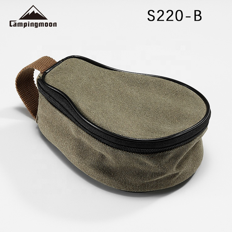 Food Snacks Delivery - CAMPINGMOON S220-B Canvas Mini Tas 21x15x9cm