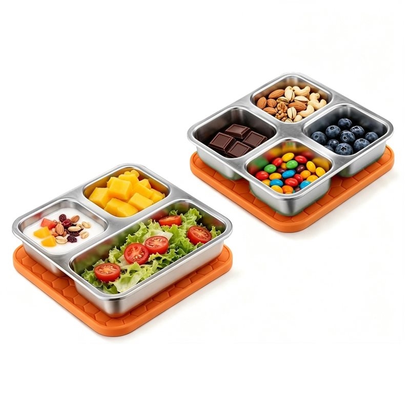 Food Snacks For Toddlers - RVS Snackbox voor Kinderen & Peuters,
