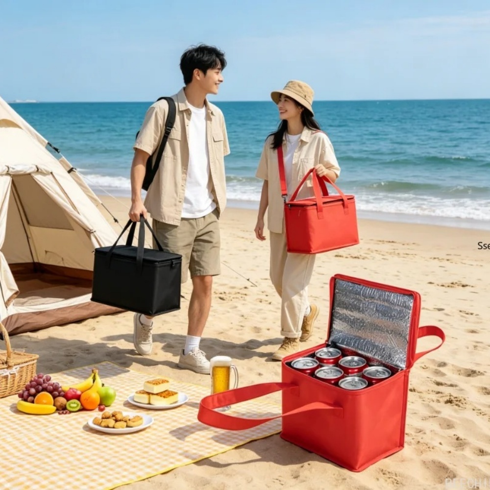 Food Snacks Delivery - Draagbare lunchkoeltas, opvouwbare isolatie picknick-koeltas, thermische