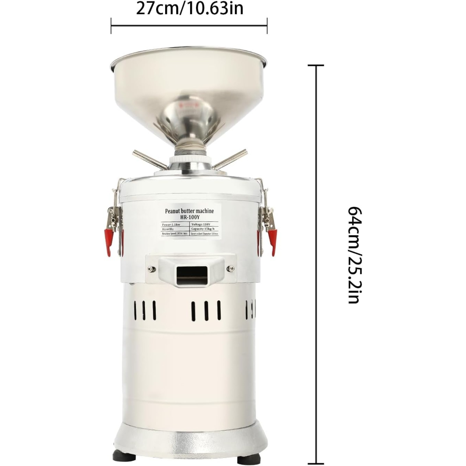 Peanut Butter Snack - 110V Pindakaasmachine, 33 lbs/uur, huishoudelijke roestvrijstalen