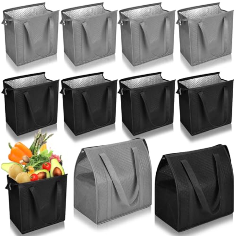 Food Snacks Delivery - Draagbare lunchkoeler, bierbezorgtas, opvouwbare isolatie picknick-koeltas,