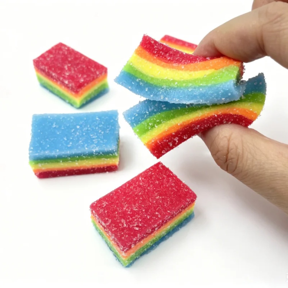 Zachte regenboogstrip stressba - Candy Sour Strip recensie en prijs