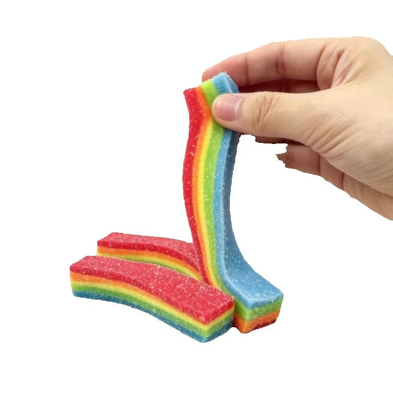 Zachte regenboogstreep stressb - Candy Sour Strip recensie en prijs